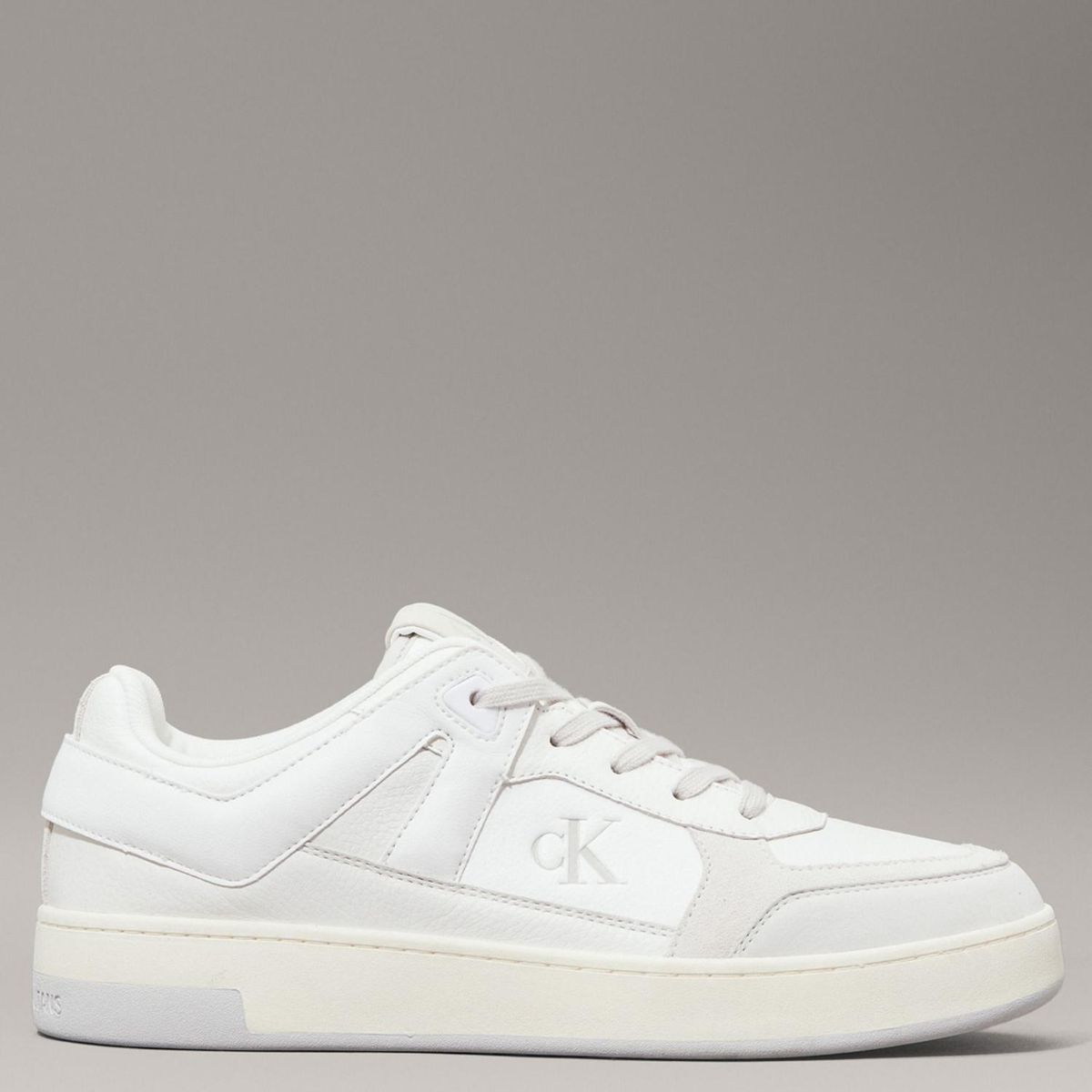 CALVIN KLEIN - Zapatilla Urbana Hombre Cuero Blanco Calvin Klein