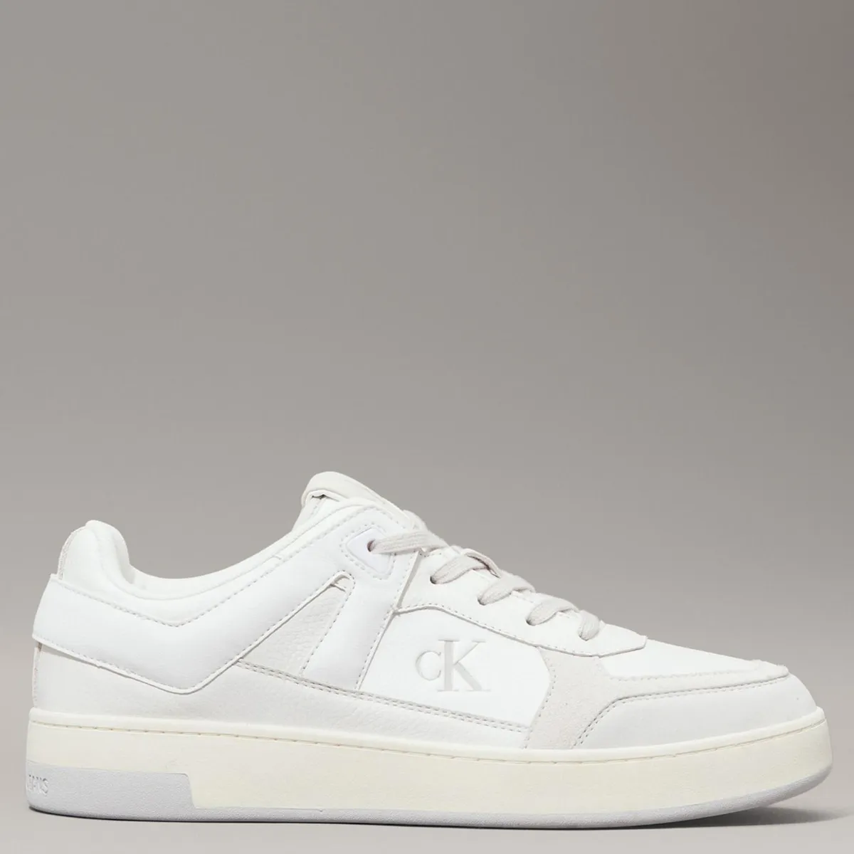 CALVIN KLEIN - Zapatilla Urbana Hombre Cuero Blanco Calvin Klein
