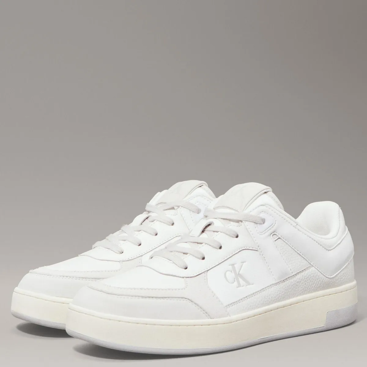 CALVIN KLEIN - Zapatilla Urbana Hombre Cuero Blanco Calvin Klein