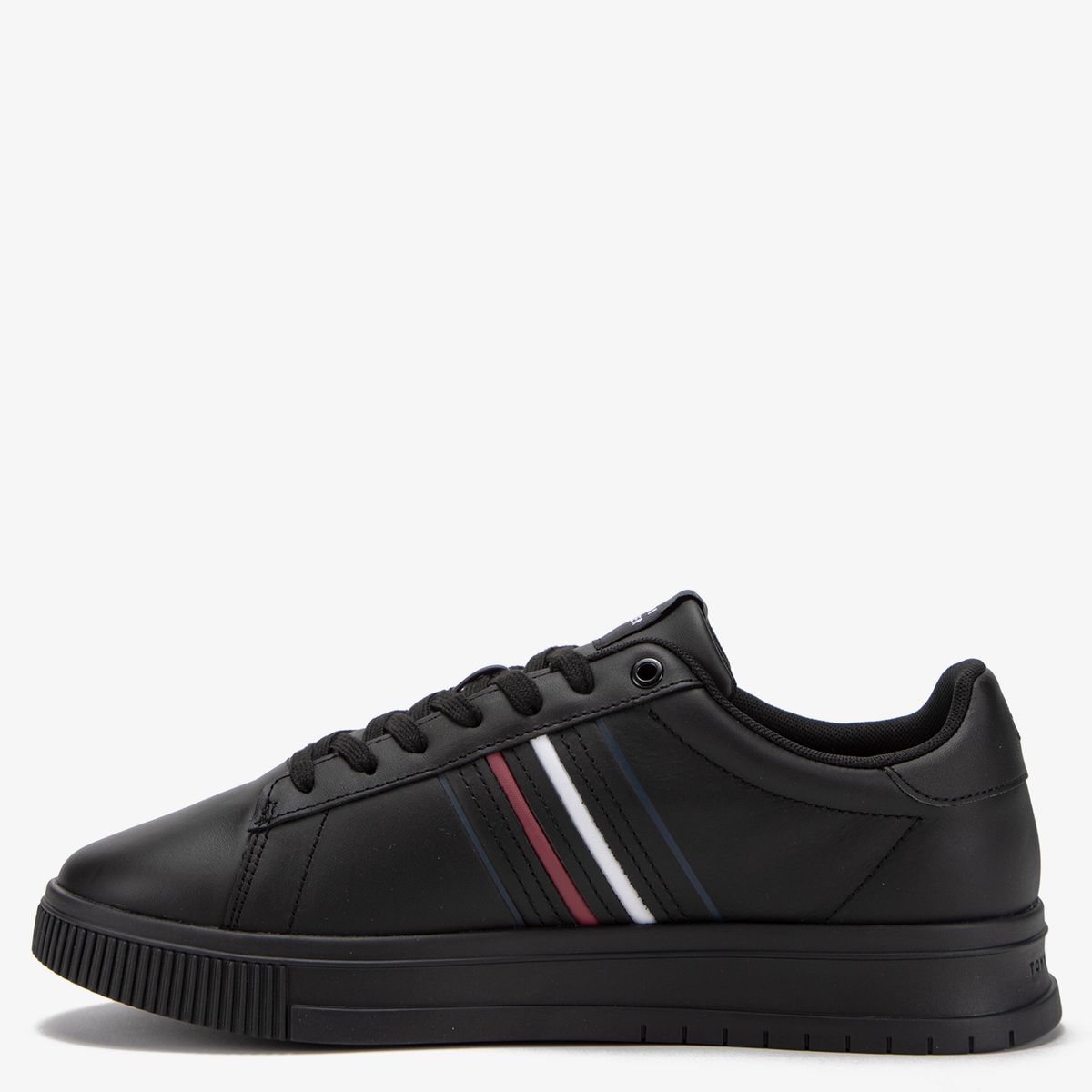 TOMMY HILFIGER - Zapatilla Urbana Hombre Cuero Negro Tommy Hilfiger