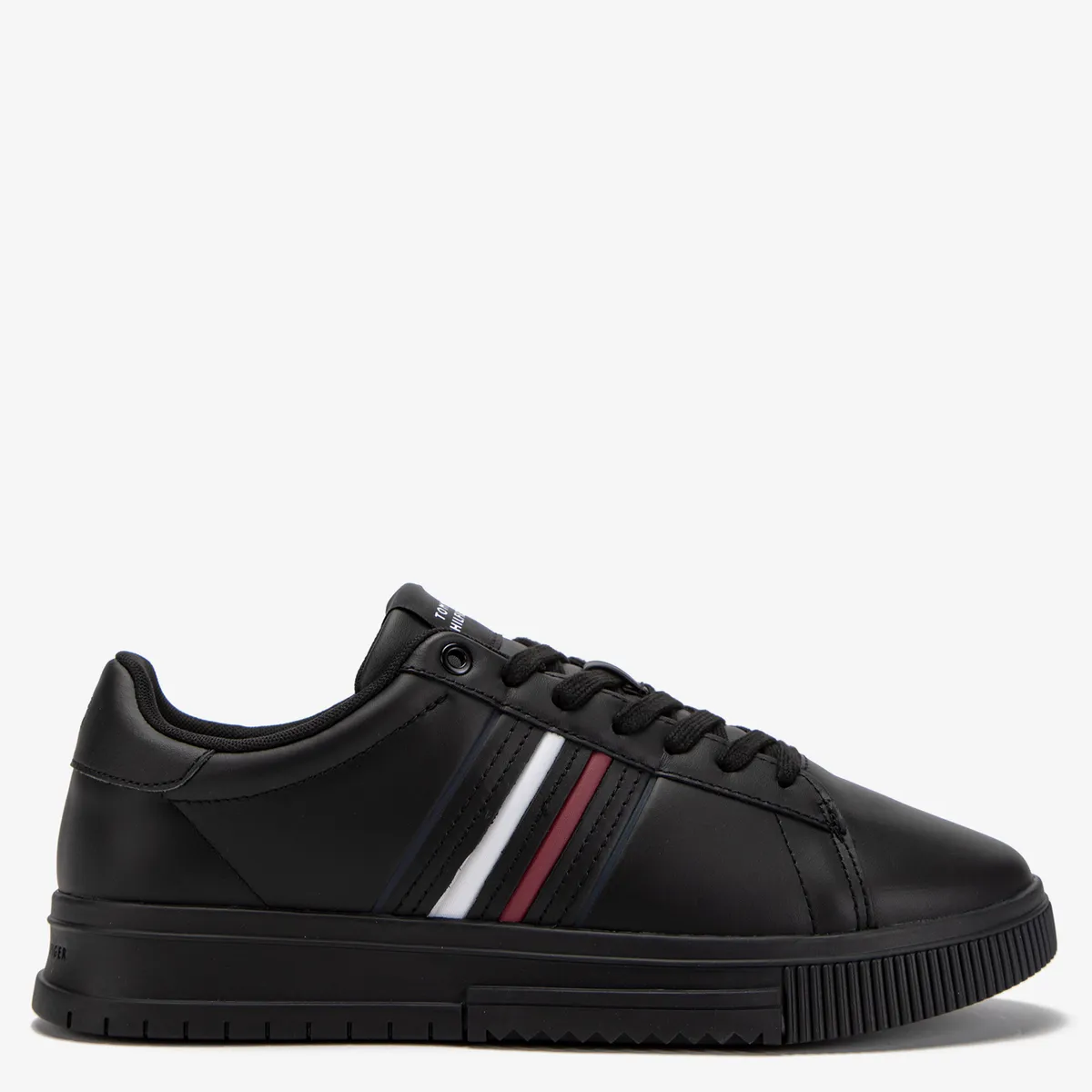 TOMMY HILFIGER - Zapatilla Urbana Hombre Cuero Negro Tommy Hilfiger