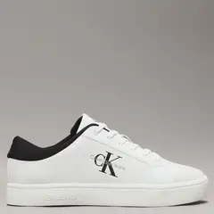 CALVIN KLEIN - Zapatilla Urbana Hombre Cuero Blanco