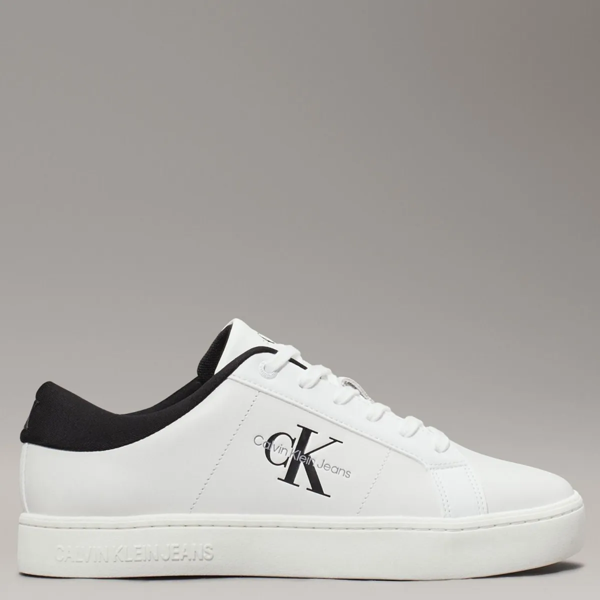 CALVIN KLEIN - Zapatilla Urbana Hombre Cuero Blanco Calvin Klein