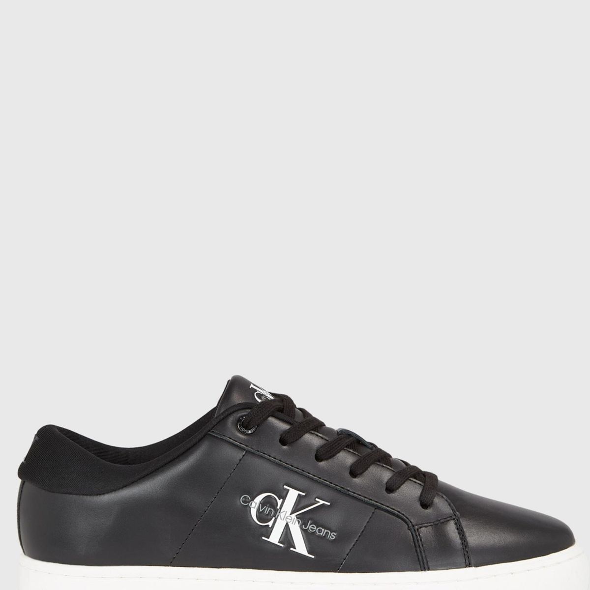 CALVIN KLEIN - Zapatilla Urbana Hombre Cuero Negro Calvin Klein