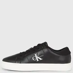 CALVIN KLEIN - Zapatilla Urbana Hombre Cuero Negro