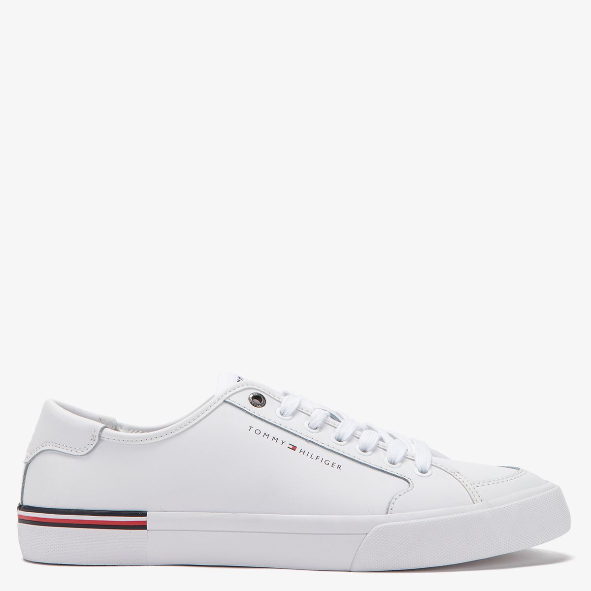 TOMMY HILFIGER - Zapatilla Urbana Hombre Cuero Blanco Tommy Hilfiger