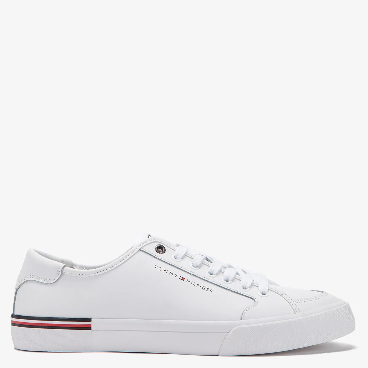 TOMMY HILFIGER - Zapatilla Urbana Hombre Cuero Blanco Tommy Hilfiger