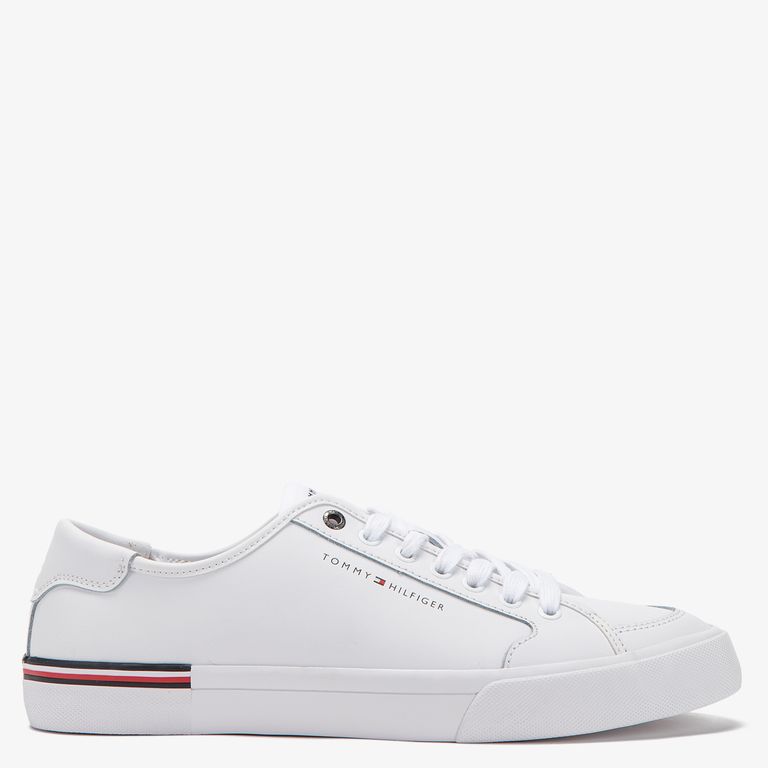 Zapatilla Urbana Hombre Cuero Blanco