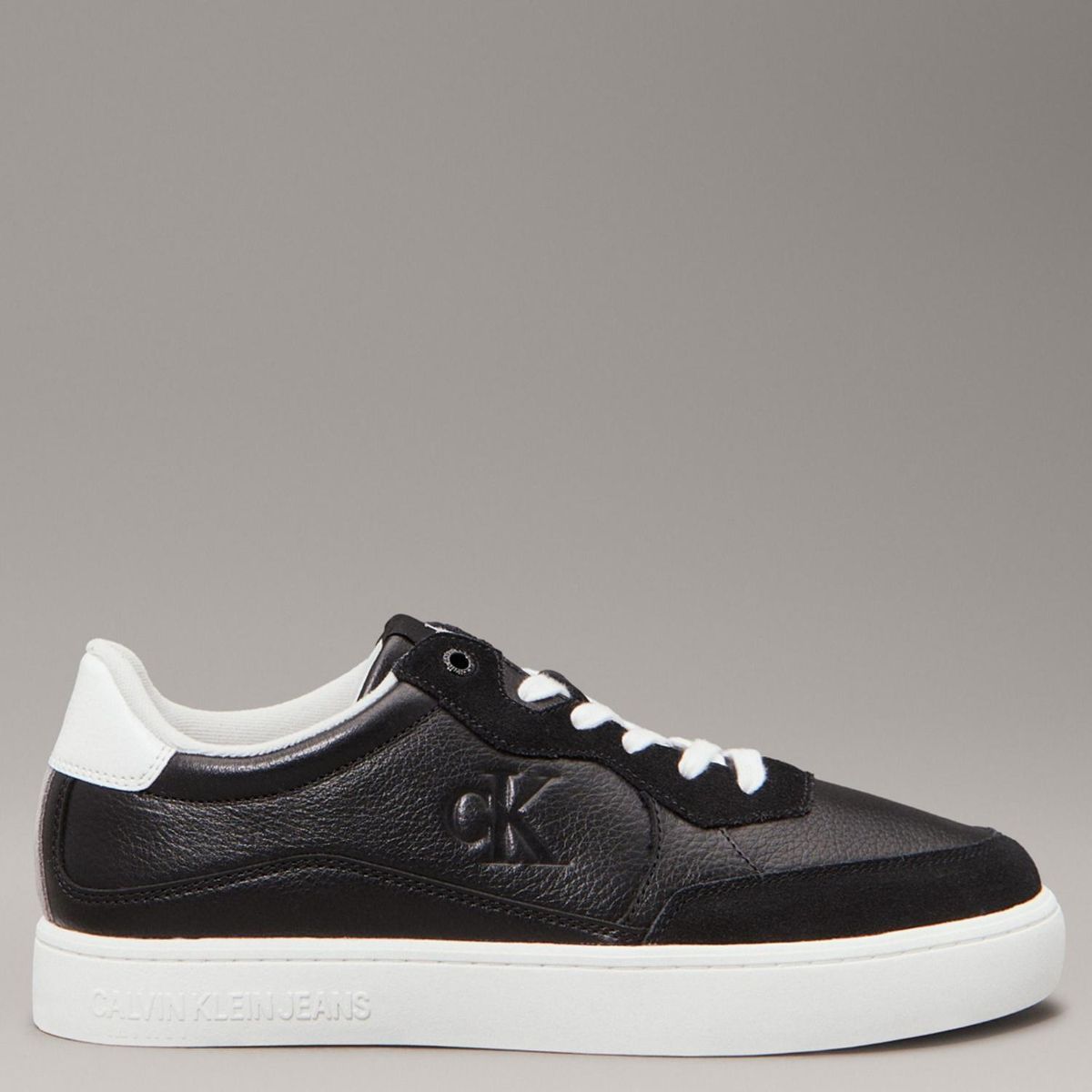 CALVIN KLEIN - Zapatilla Urbana Hombre Cuero Negro Calvin Klein