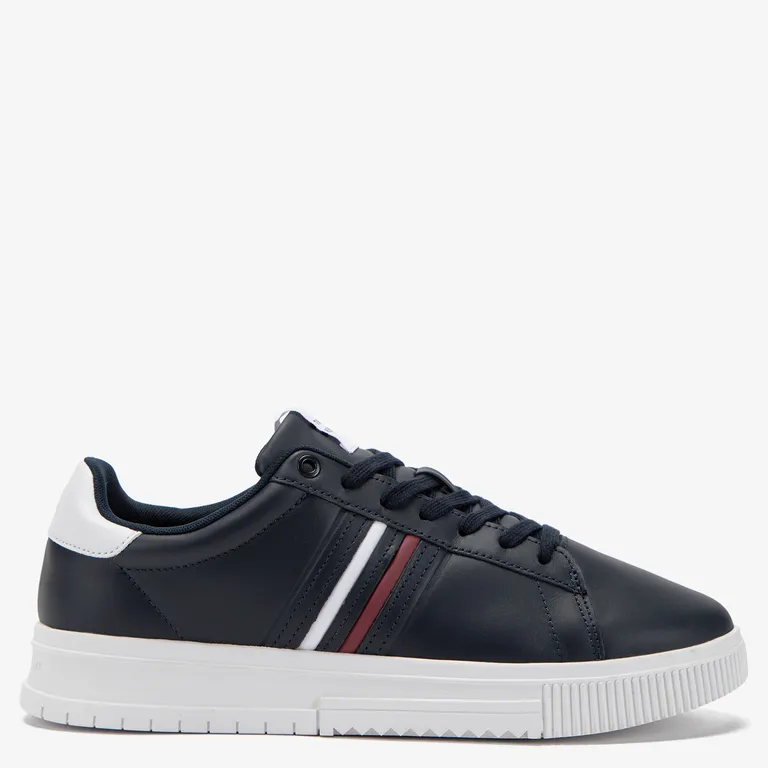 Zapatilla Urbana Hombre Cuero Azul