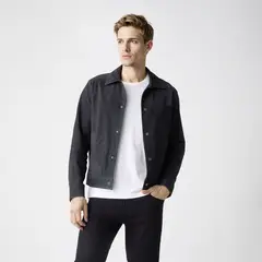 WOLF&HANK - Chaqueta 100% Cuero Gamuza Hombre Wolf & Hank