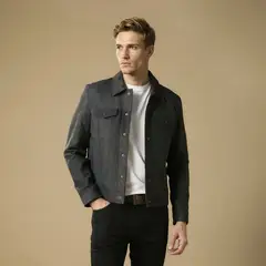 WOLF&HANK - Chaqueta Cuero Hombre Wolf & Hank