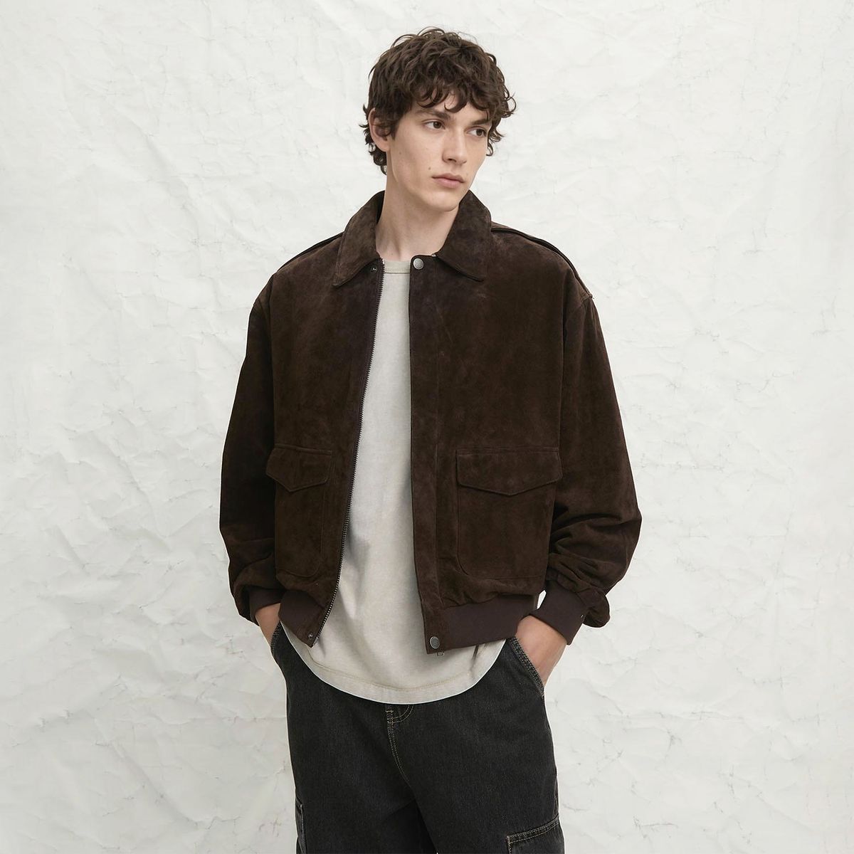 AMERICANINO - Chaqueta Cuero Hombre Americanino