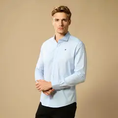 WOLF&HANK - Camisa Poeplina Spandex Hombre Wolf & Hank