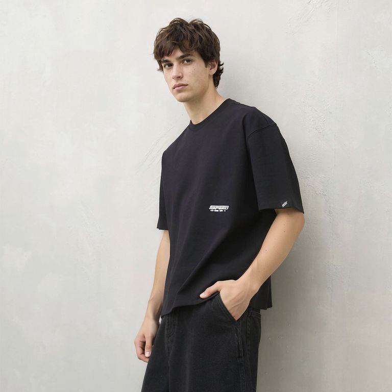 Polera Manga Corta Algodón Oversize Hombre