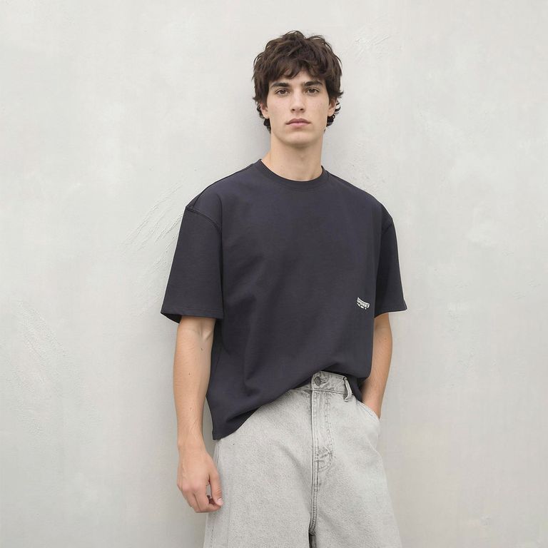 Polera Algodón Oversize Hombre