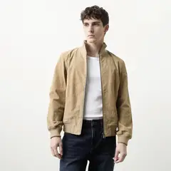 BASEMENT - Chaqueta 100% Cuero Café Hombre