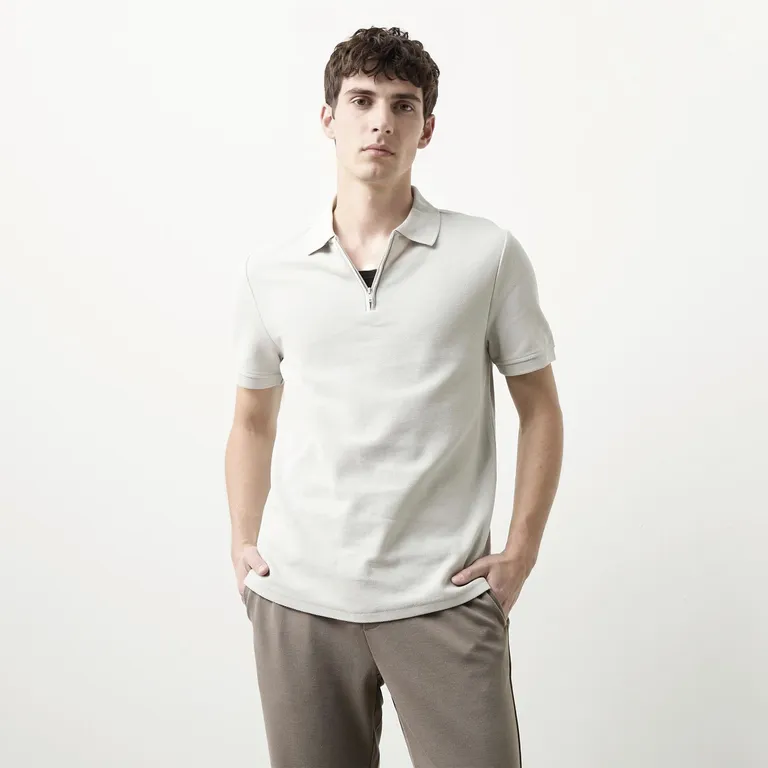 Polera Polo Manga Corta Algodón Hombre