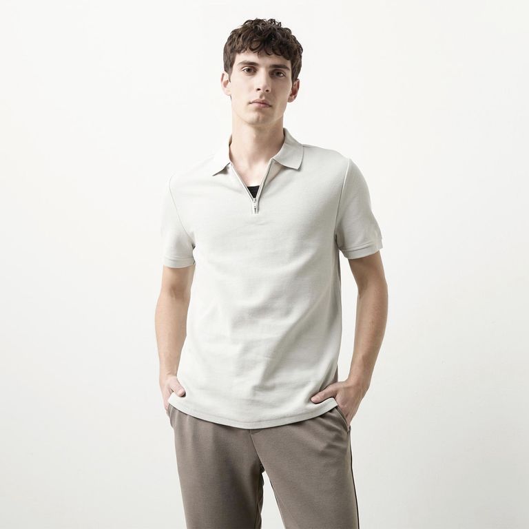 Polera Polo Manga Corta Algodón Hombre