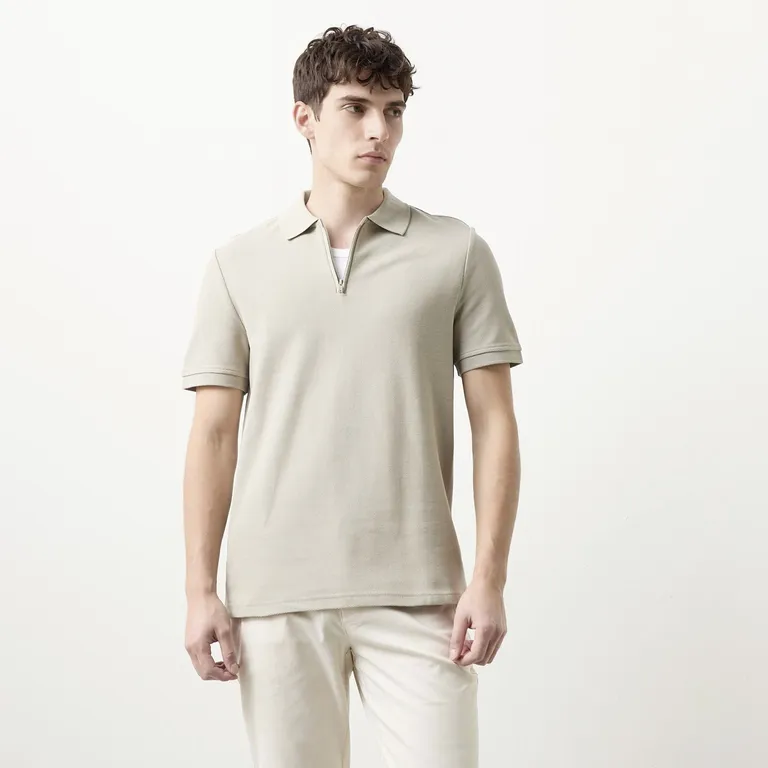 Polera Polo Manga Corta Algodón Hombre