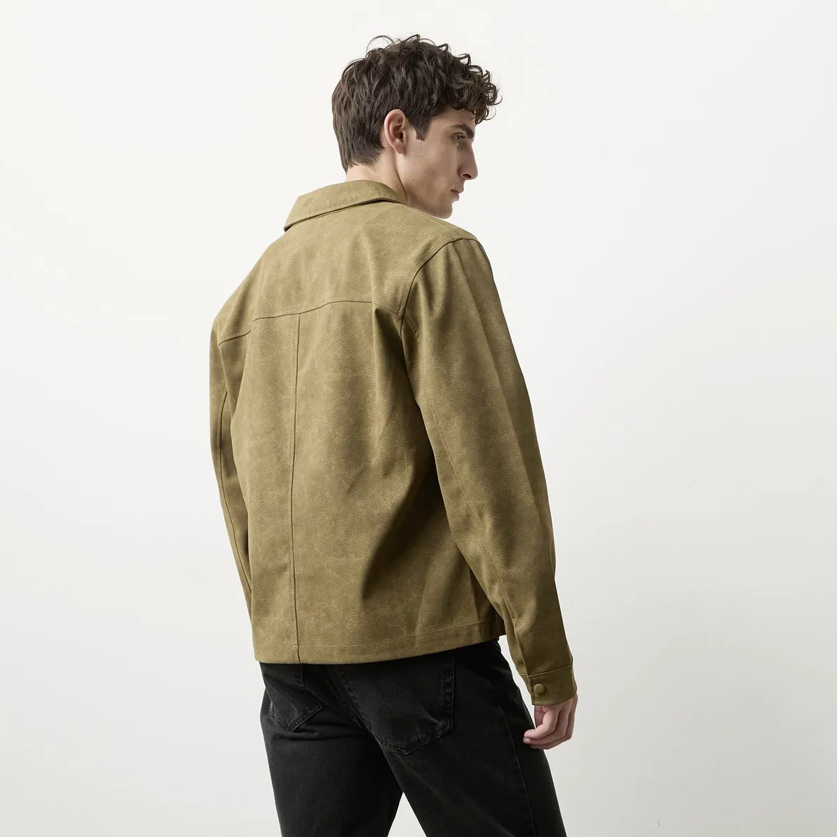 BASEMENT - Chaqueta Efecto Ante Hombre Basement