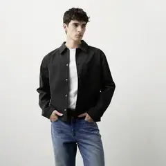 BASEMENT - Chaqueta Efecto Ante Hombre