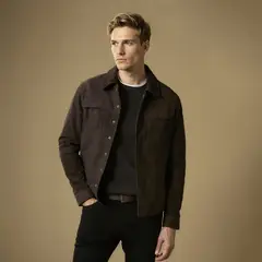 WOLF&HANK - Chaqueta Cuero Hombre Wolf & Hank