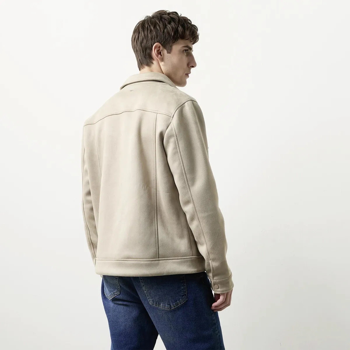 BASEMENT - Chaqueta Efecto Ante Hombre Basement