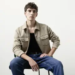 BASEMENT - Chaqueta Efecto Ante Hombre