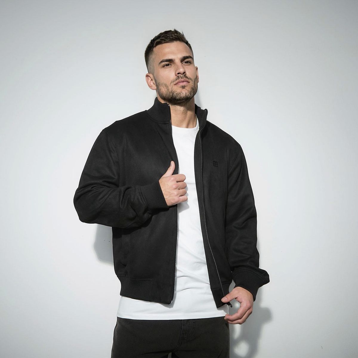 MOSSIMO - Chaqueta Efecto Cuero Hombre Mossimo