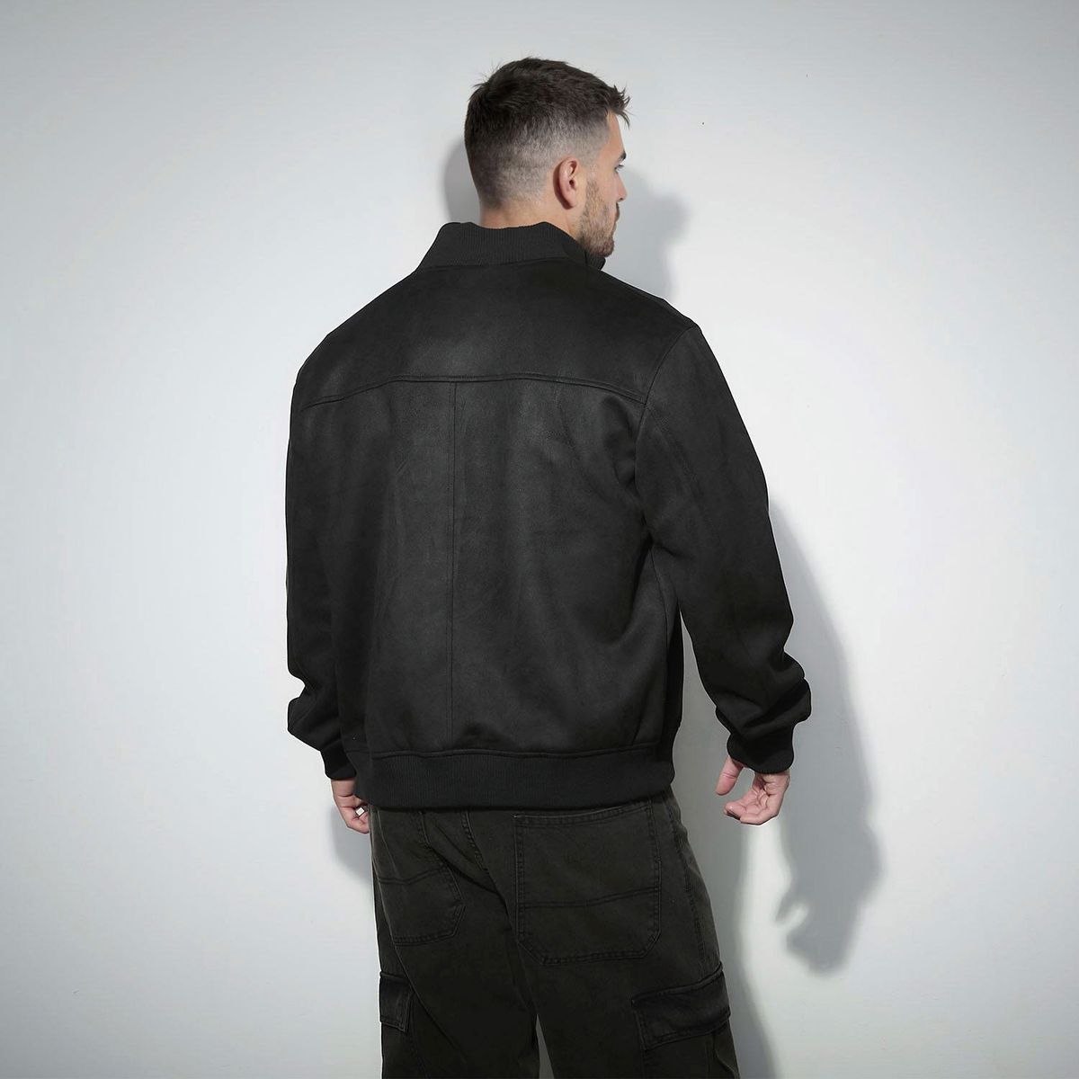 MOSSIMO - Chaqueta Efecto Cuero Hombre Mossimo