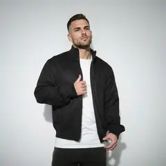 MOSSIMO - Chaqueta Efecto Cuero Hombre