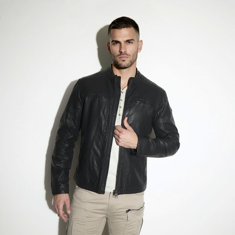 MOSSIMO Chaqueta Efecto Cuero Hombre