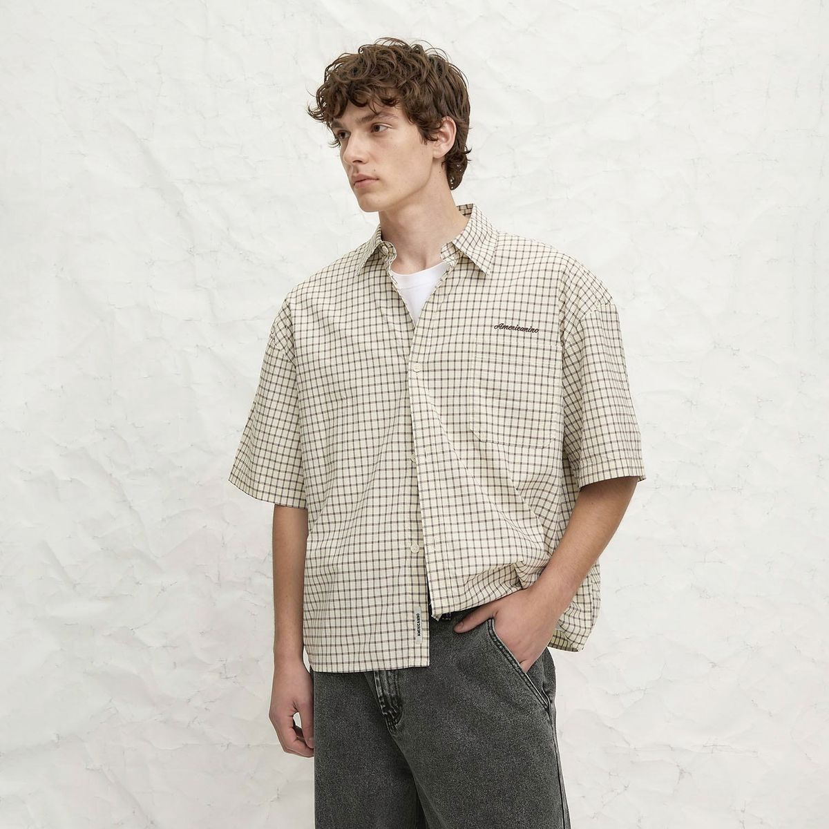 AMERICANINO - Camisa Algodón Hombre Americanino