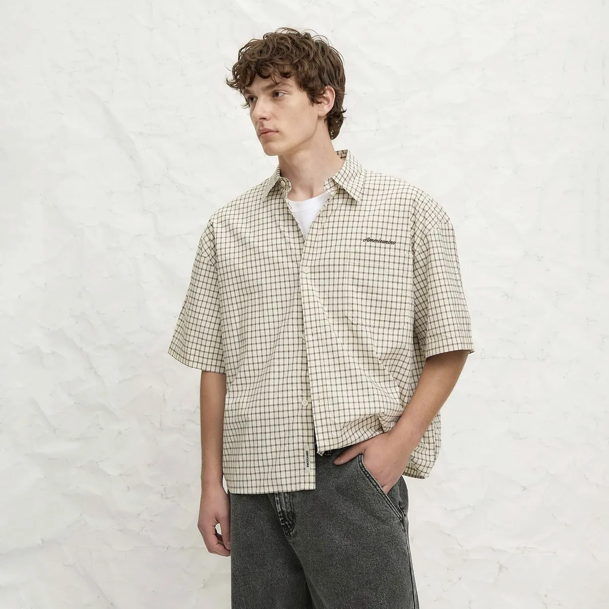 AMERICANINO - Camisa Algodón Hombre Americanino