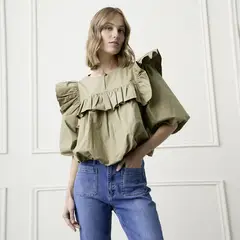 BASEMENT - Blusa Vuelos Mujer