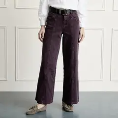 BASEMENT - Jeans Wide Leg Tiro Alto Mujer
