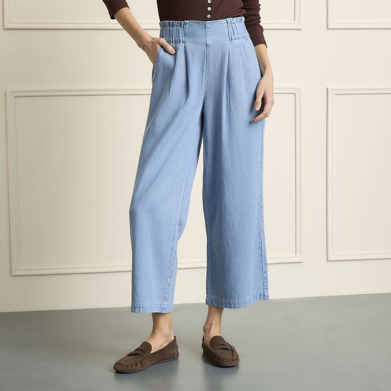 Pantalón Culotte Tencel Mujer