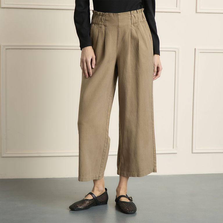 Pantalón Culotte Tencel Mujer