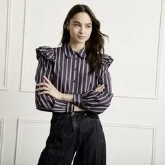 BASEMENT - Blusa Rayas Mujer