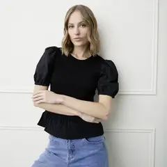 BASEMENT - Polera Manga Corta Mujer