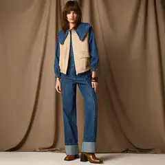 UNIVERSITY CLUB - Vest Peludo Mujer