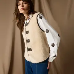 UNIVERSITY CLUB - Vest Peludo Reversible Mujer