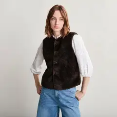 UNIVERSITY CLUB - Vest Peludo Mujer
