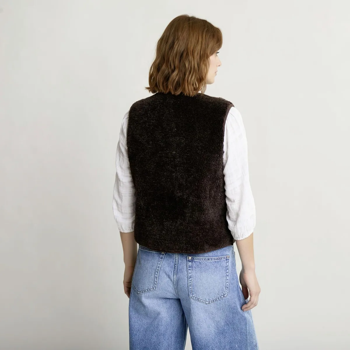 UNIVERSITY CLUB - Vest Peludo Mujer University Club