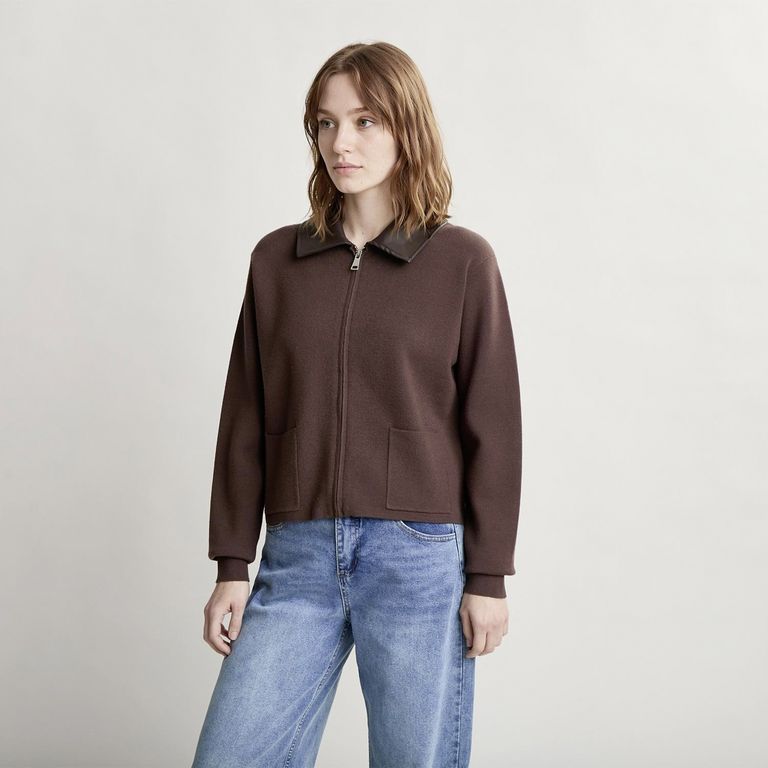 Chaleco con Cuello Mujer