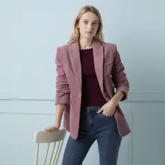 ELLE - Blazer Cotelé Mujer