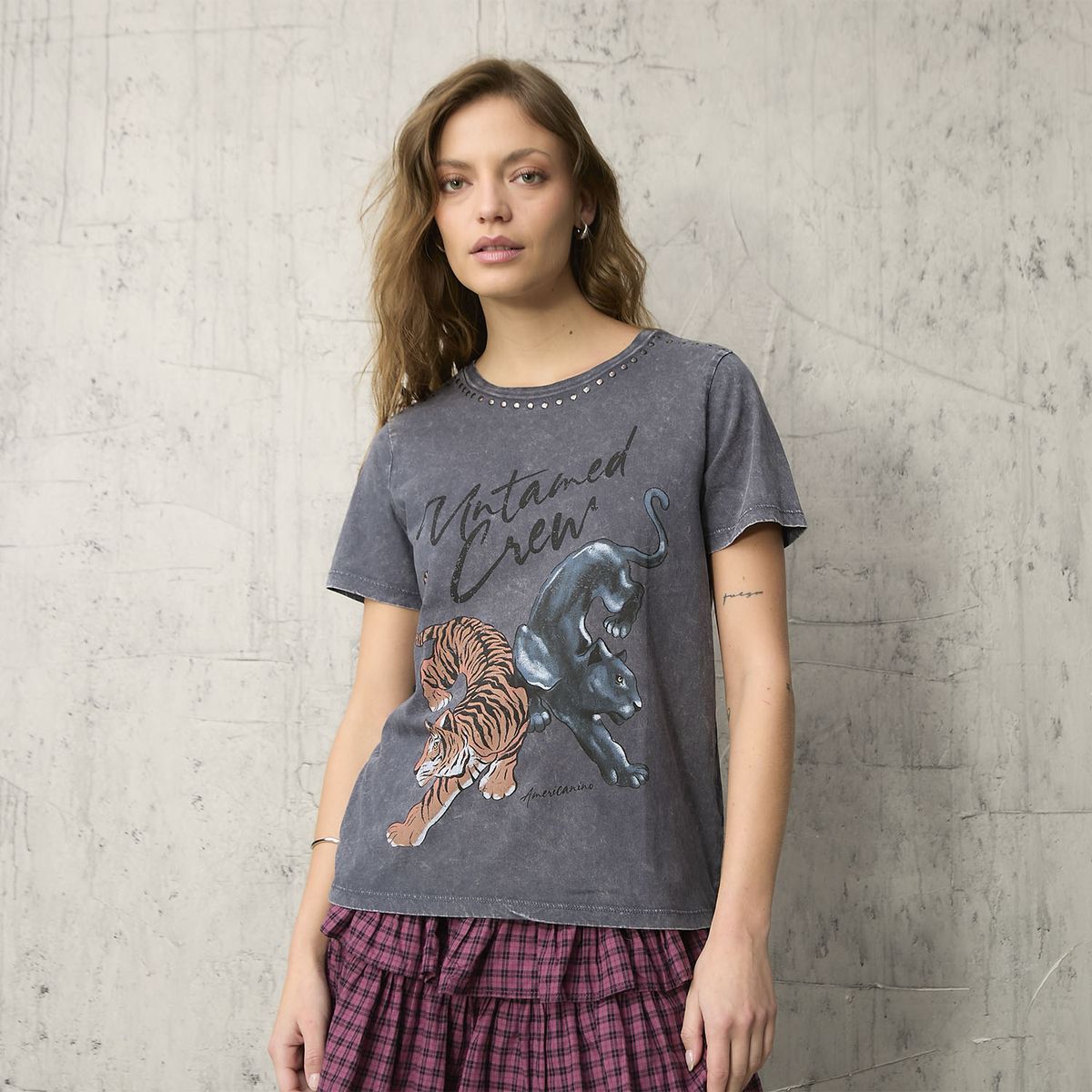 AMERICANINO - Polera Logo Mujer Americanino