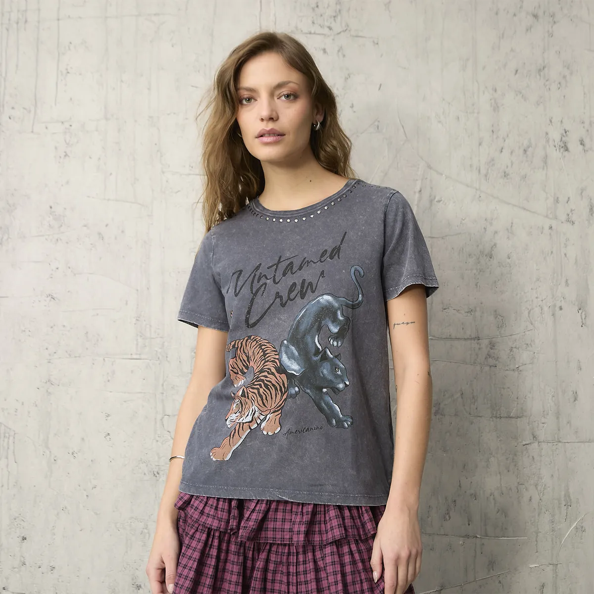 AMERICANINO - Polera Logo Mujer Americanino