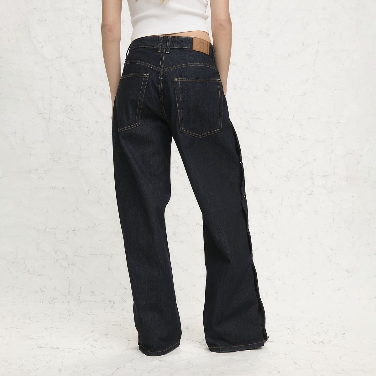AMERICANINO - Jeans Wide Leg Tiro Medio Mujer Americanino